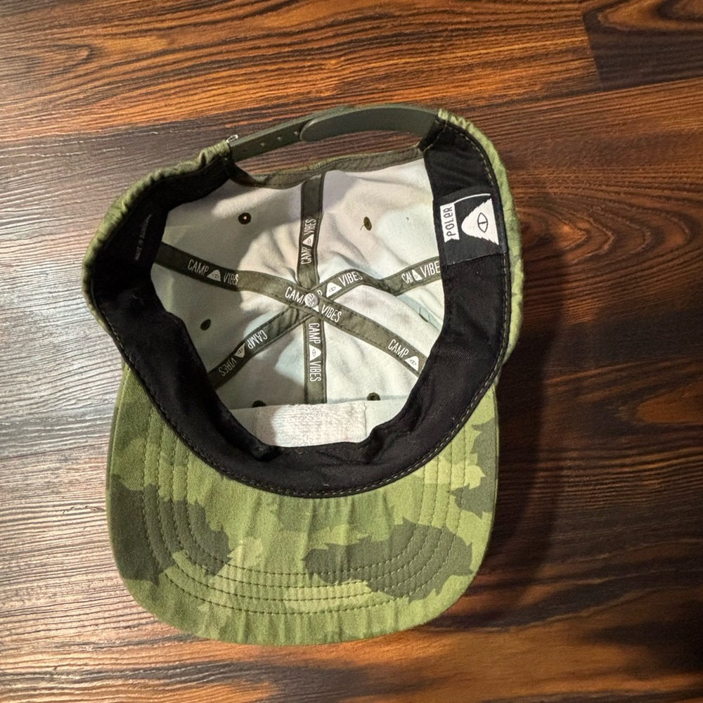 Poler Outdoor Stuff SnapBack Camo EUC Hiking Camp Vibes One Size - Picture 2 of 5